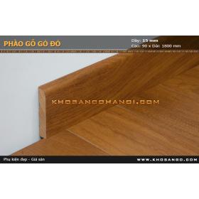 Red wood skirting 