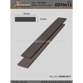 Lam Exwood ED70x12-darkgrey