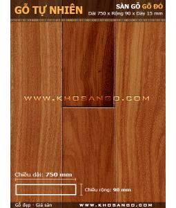 Sàn gỗ gõ đỏ 750mm