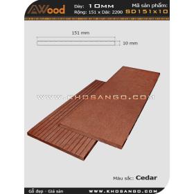 Gỗ nhựa Awood SD151x10-cedar