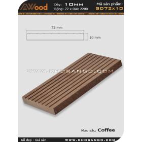 Gỗ nhựa Awood SD72x10-coffee