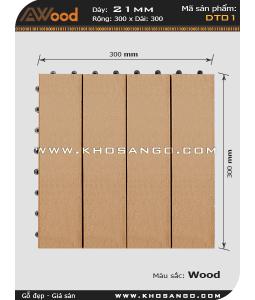 Vĩ gỗ lót sàn Awood DT01_vân gỗ K1
