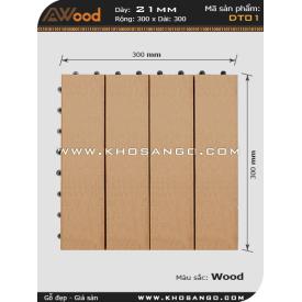 Vĩ gỗ lót sàn Awood DT01_vân gỗ K1