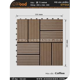 Gạch gỗ ghép AWood DT02 Coffee