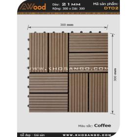 Gạch gỗ ghép AWood DT02 Coffee