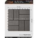 Awood Decking Tile DT02_dark grey