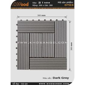 Awood Decking Tile DT03_dark grey