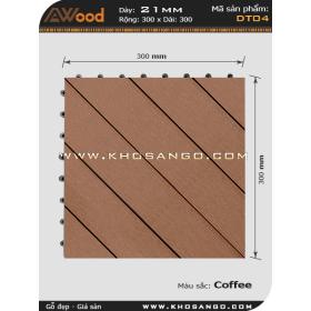 Vĩ gỗ lót sàn Awood DT04_cafe