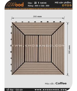 Vĩ gỗ lót sàn Awood DT05_cafe