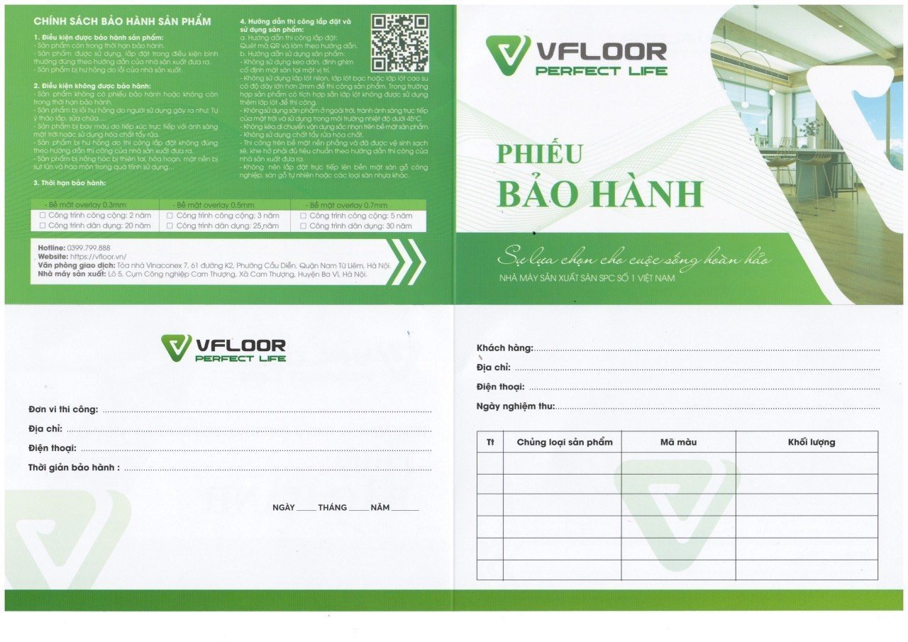 Vfloor product warranty